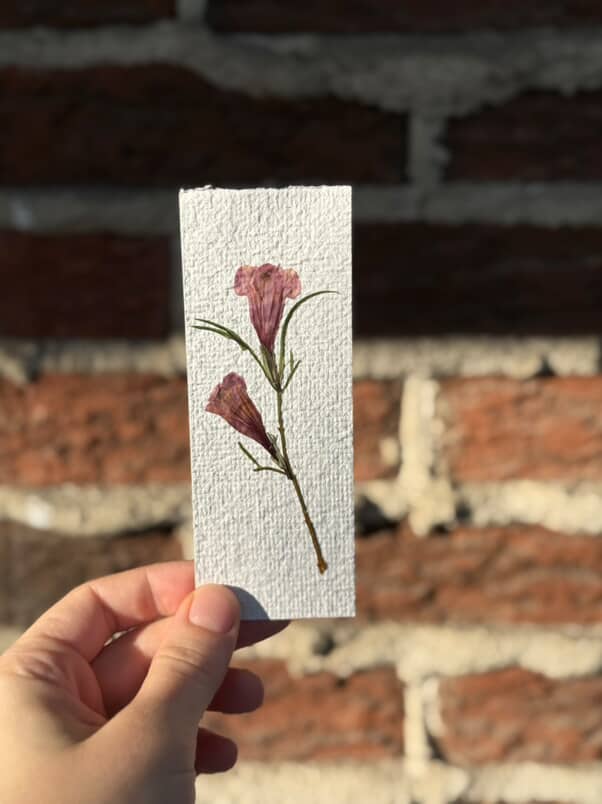 Signet floral unique #11 + carte Maman d'amour + tisane Calme