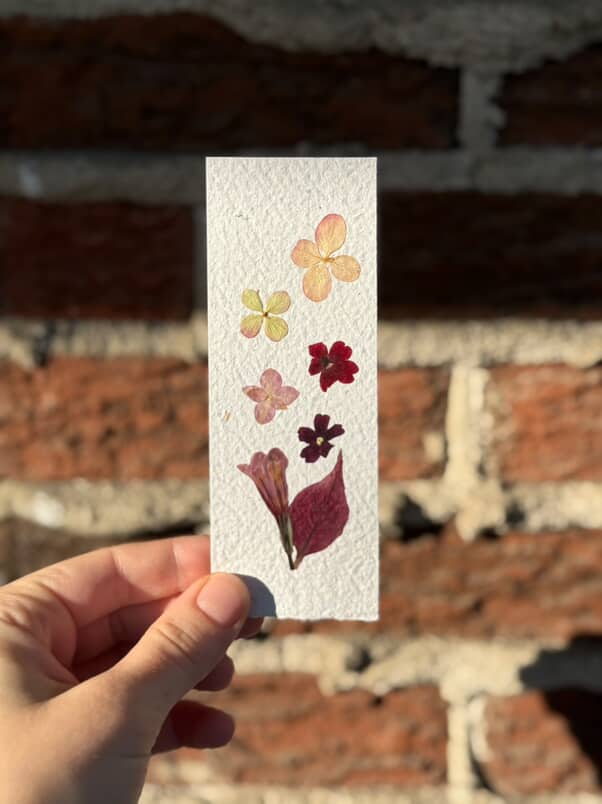 Signet floral unique #12 + carte Maman d'amour + tisane Calme