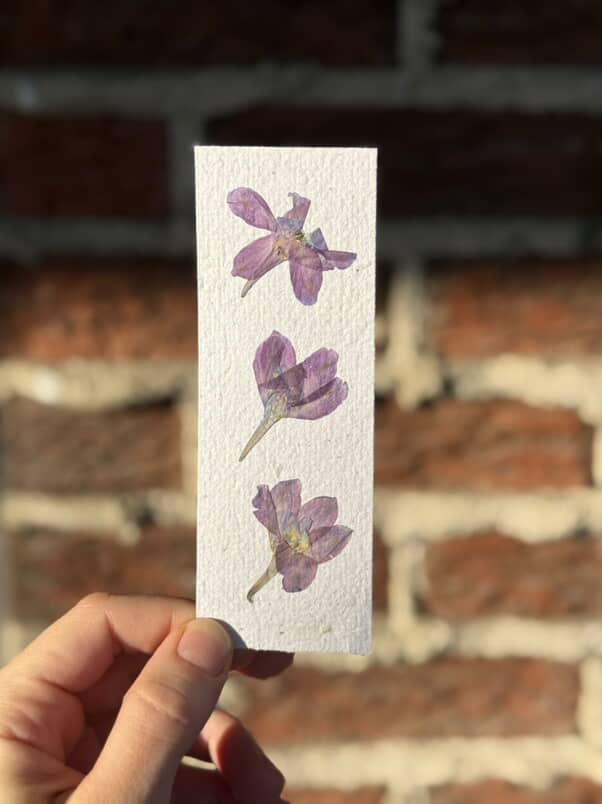Signet floral unique #5 + carte Merci Maman + tisane Calme
